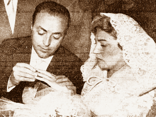1958, a Cascia il pieno di “vip” per le nozze tra Carla Boni e Gino Latilla
